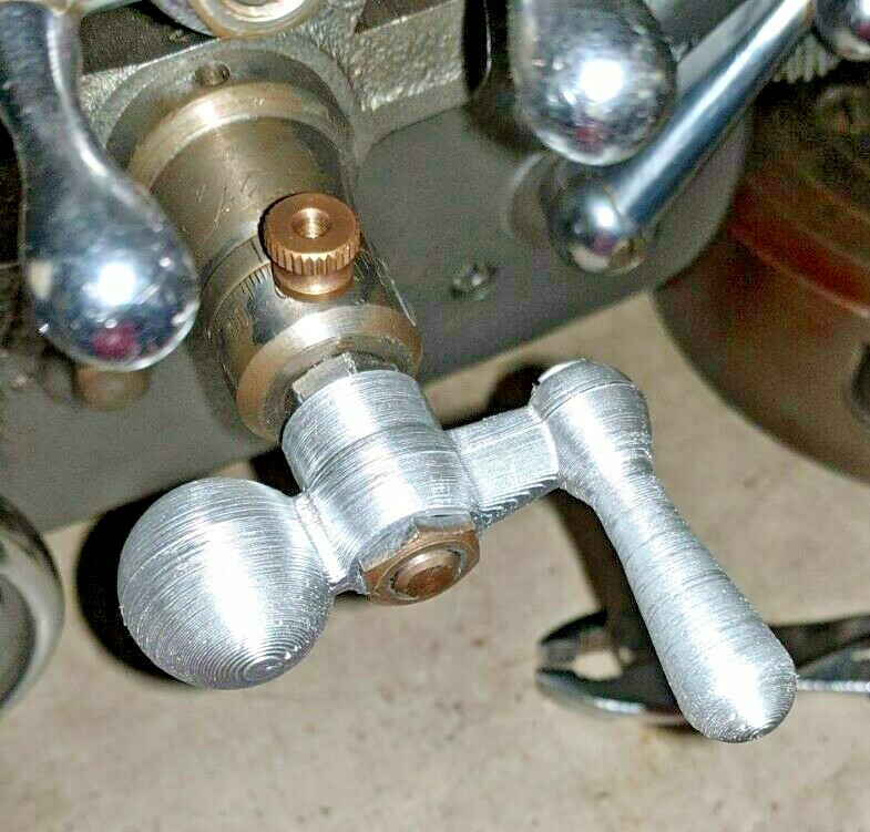 Atlas Craftsman 10" and 12" Lathe Crossfeed Ball  Crank Thum