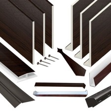 Rosewood Fascia Soffit Board 5m uPVC Capping Board Flat Board Window Sill Cover