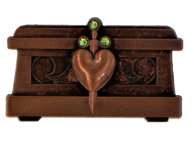 Snow White Evil Queen Chest Heart Box Green Individual Disney Trading Pin ~ New