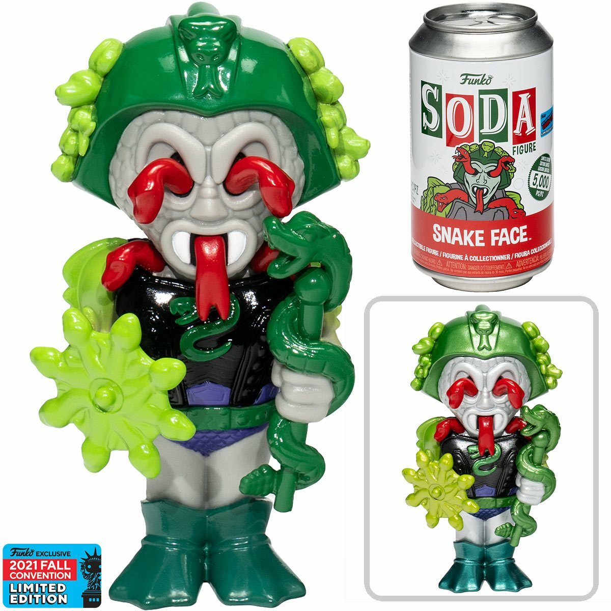 Masters of the Universe Snake Face Vinyl Soda Figure - 2021 Masters of the Universe Snake Face Vinyl Soda Figure - 2021