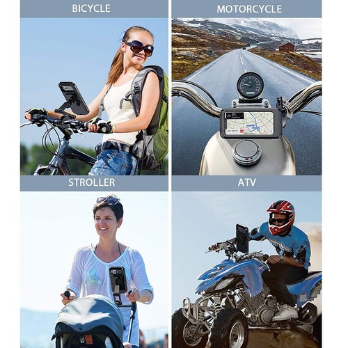 Holder Cell Phone Motorcycle Bike Waterproof Handlebar Touch Screen Case Mount eBay