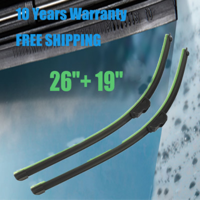 26''&19'' Windshield Wiper Blades Premium OEM Hybrid silicone J-Hook High Quality