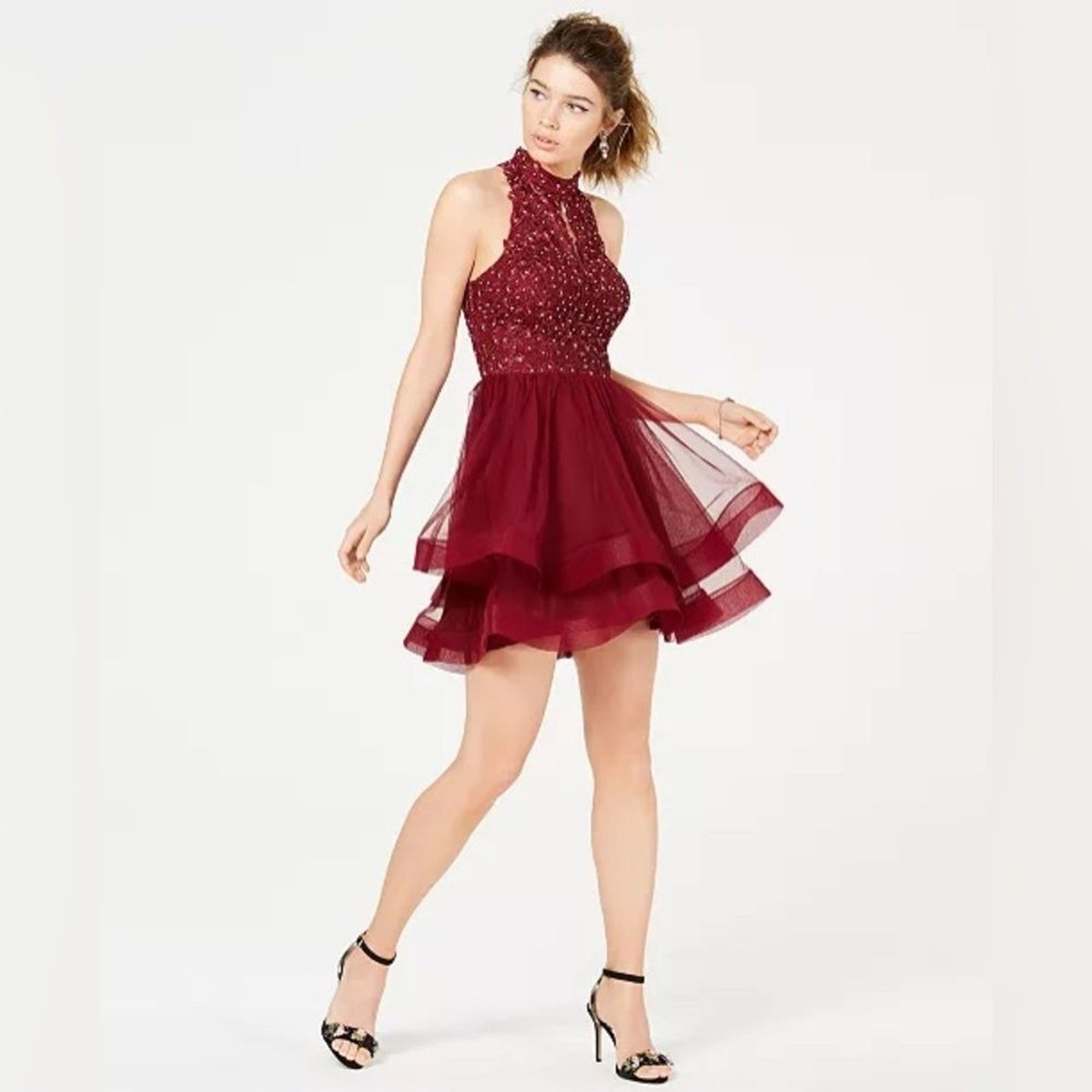 City Studios Embroidered Fit & Flare Mini Prom Dress Women's size 0-2 | eBay City Studios Embroidered Fit & Flare Mini Prom Dress Women's size 0-2 | eBay