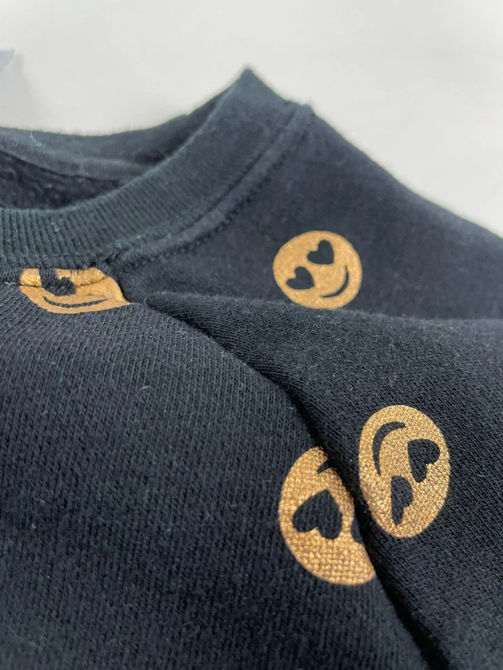 Suéter Athletic Works, Niñas Talla Mediana, Negro Metálico Dorado, Pullover Foto 3 de 4