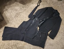 Boys Navy Pinstripe 4-Piece Suit Size 8 Perfect for Easter or any occasion