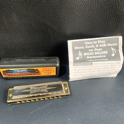 Vintage 2000 Mojo Deluxe Harmonica Blues and Rock Harmonica Lessons David Harp.