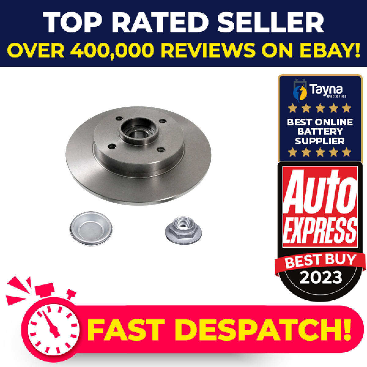 2x Brake Discs Pair Solid fits VAUXHALL CROSSLAND X Rear 1.2 1.5D 1.6D 2017 on