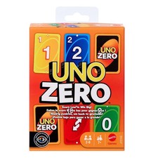 Mattel JHH48 Mattel Games UNO ZERO Kartenspiel mit barrierefreier Farbgestaltung