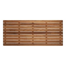 Teakworks4u Shower Mat Unfinished in Teak Wood