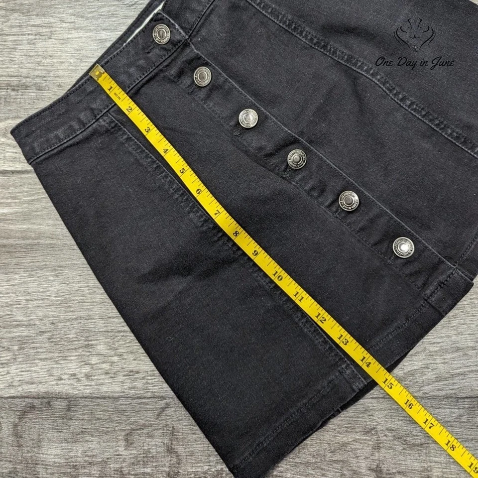 Minifalda vaquera de tiro alto Papaya talla S Foto 4 de 4