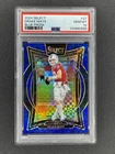 2024 Panini Select - Drake Maye #27 Concourse Blue Prizm /249 (RC), PSA 10
