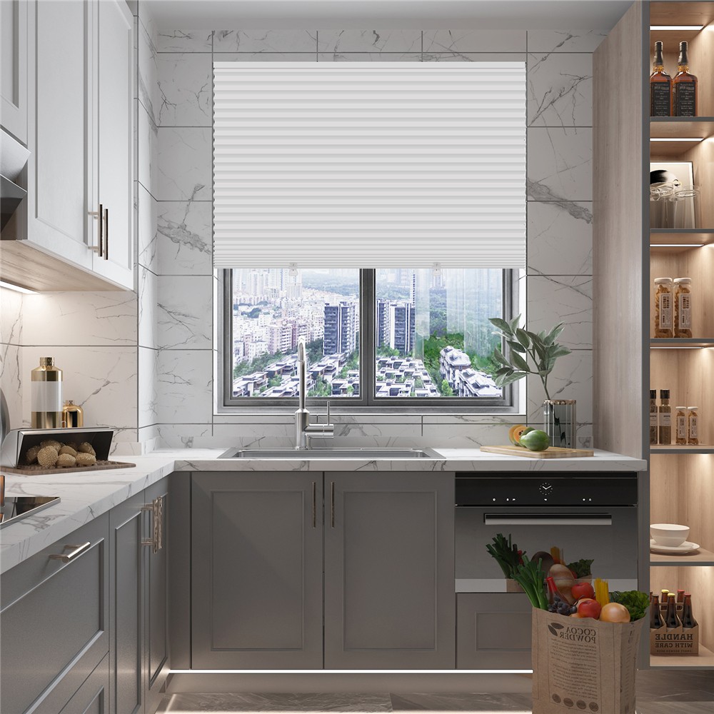 6 Pack Light Filtering Pleated Paper Shades Window Blinds Sun UV Block, 36"x72"