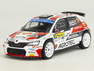 Skoda Fabia Rally2 Evo Barum Tschechische Rallye Zlin 2022 - IXO 1/43