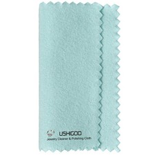 Silver Gold Platinum Jewelry Cleaning Polishing Cloth Aqua Blue Jewelry Care