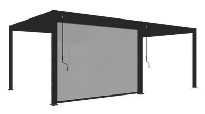 Weide Sonnenrollo für Weide Pergola | anthrazit