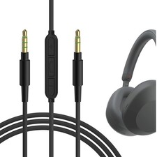 Geekria Audio Cable with Mic for Sony WH-1000XM5 1000XM4 XB910N INZONEH5 4 ft