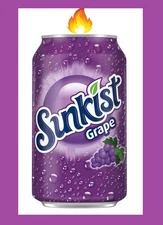 NEW 12oz Grape Sunkist SODA Can Candle Soda Candles Handcrafted in TN GREAT GIFT