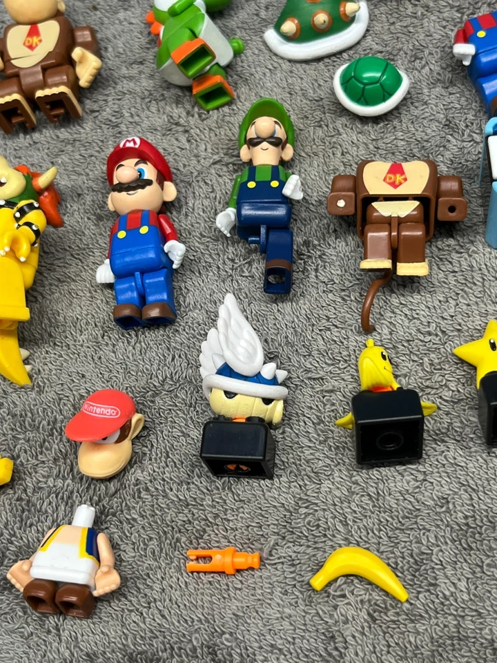 Super Mario Jakks World of Nintendo K’NEX Parts Lot Bowser Toad Donkey Kong - Image 4 of 4