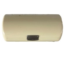 Jimmy Choo Ivory Off-White Cream Hardshell Clamshell Sunglasses Case