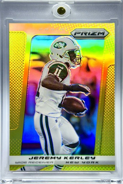 2013 Panini Prizm Jeremy Kerley Football #72 Gold Prizm /10 New York Jets