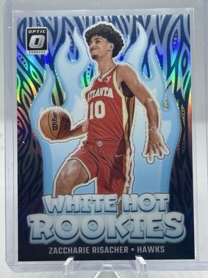 2024-25 Optic Zaccharie Risacher White Hot Rookies #4 Holo Silver