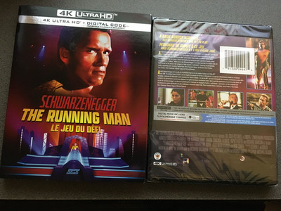 Running Man (4K-UHD Blu-ray) w/slipcover - Arnold Schwarzenegger - Action