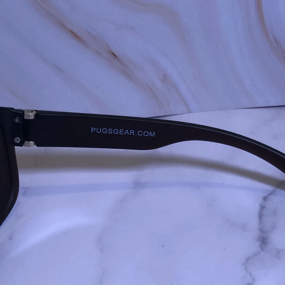 Gafas de sol Pugs estilo C10 marco cuadrado negro protección UV hombre’s mujer’s clásicas Foto 4 de 4