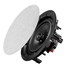 OSD Audio 8" in Ceiling Speaker Pair 120W, Trimless Magnetic Grille, Pivoting...