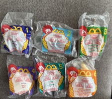DISNEY SLEEPING BEAUTY MCDONALD'S 1996 TOY SET of 6 SEALED FREE SHIPPING