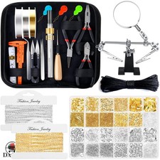 All-in-One Adult Jewelry Making Supplies Kit with Tools  Adjustable Hands
