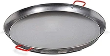 Garcima 13-inch Carbon Steel Paella Pan, 32cm 32 cm, Silver 