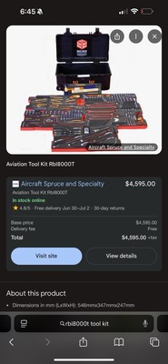 Rbi8000t Bahco Red Box Tool Kit
