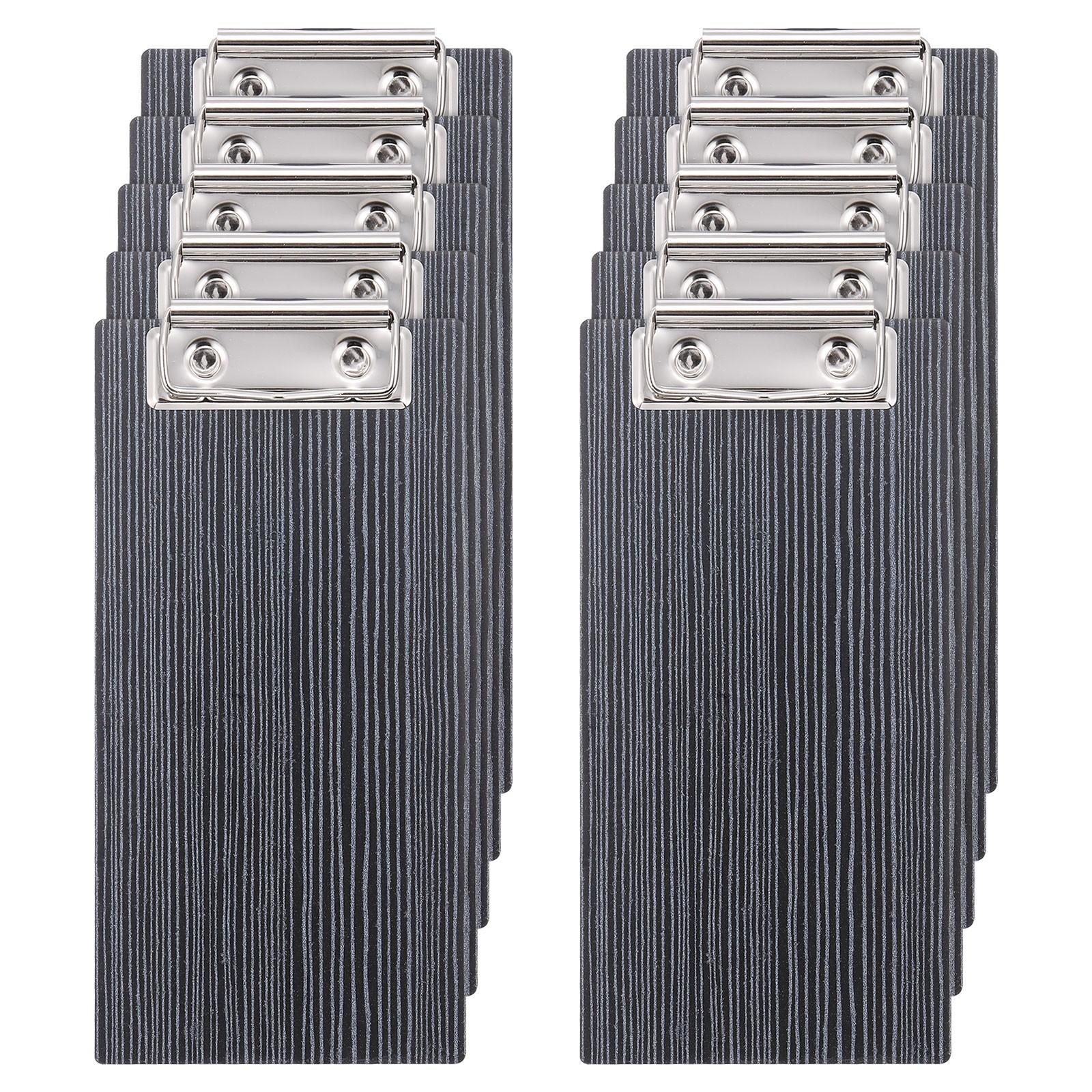 Mini portapapeles de madera gris 30 piezas presentadores de cheques para restaurantes