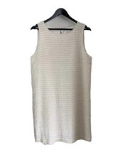 Ladies Mango Cream Boucle Style Dress, UK Size Large, Good Condition