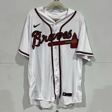 Nike Atlanta Braves Authentic Collection On Field Jersey White Size 52 NEW
