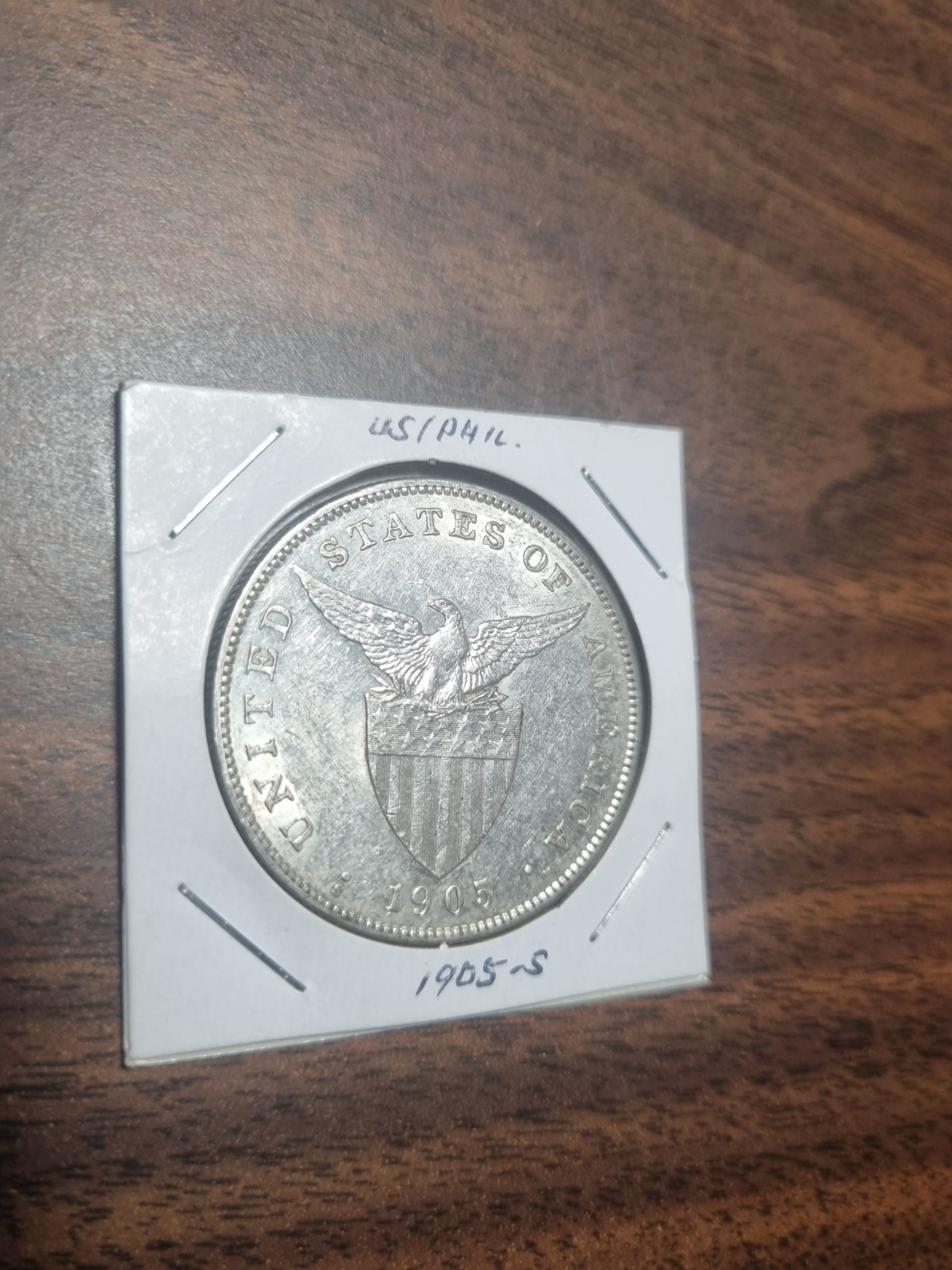US Philippine Coin One Peso 1905 S - Silver - Luster