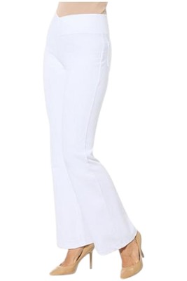 IMAN Global Chic Women's Bootcut Trouser Jean White