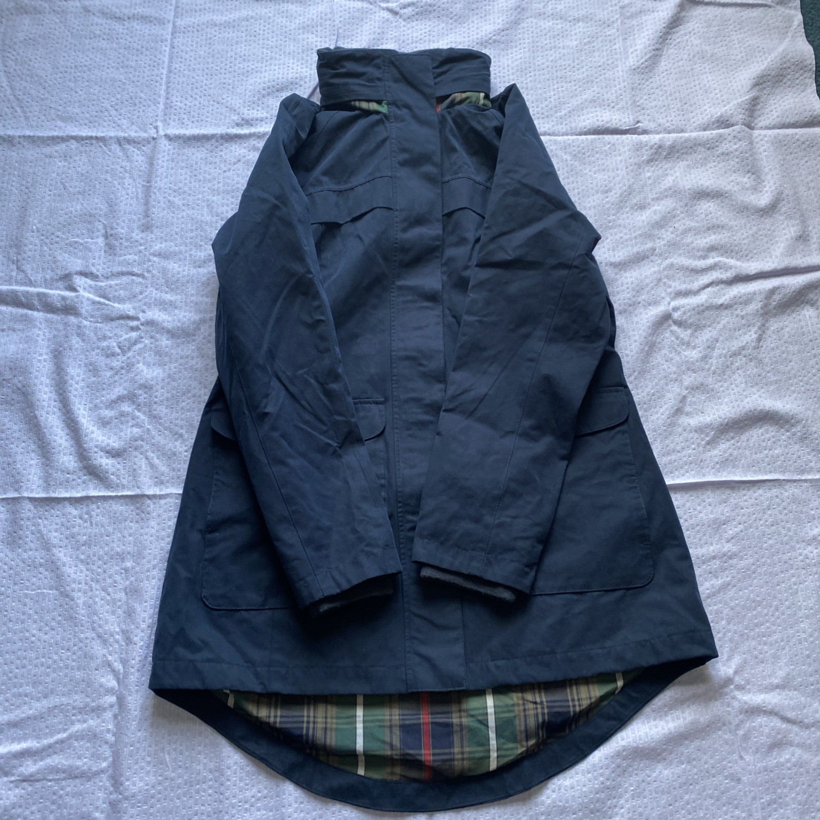 Pendleton Lined Hidden Hood Rain Coat Tartan Clas… - image 2