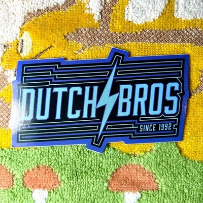 Dutch Bros Official 2nd Chance Lightning Bolt Sticker April 2026
