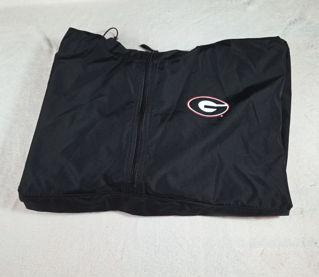 Champion Georgia Bulldog Mens 2XL Black Pullover Windbreaker Hoodie Jacket image 18