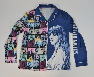Taylor Swift Printed Graphic Long Sleeve Shirt Pajama Top Eras Tour Small/Medium
