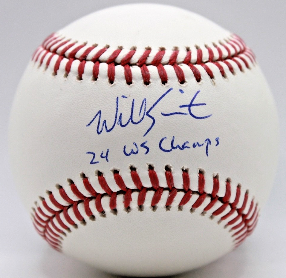 Will Smith Autographed Signed Los Angeles Dodgers Rawlings OMLB Baseball "24 WS Champs" - Fanatics MLB 