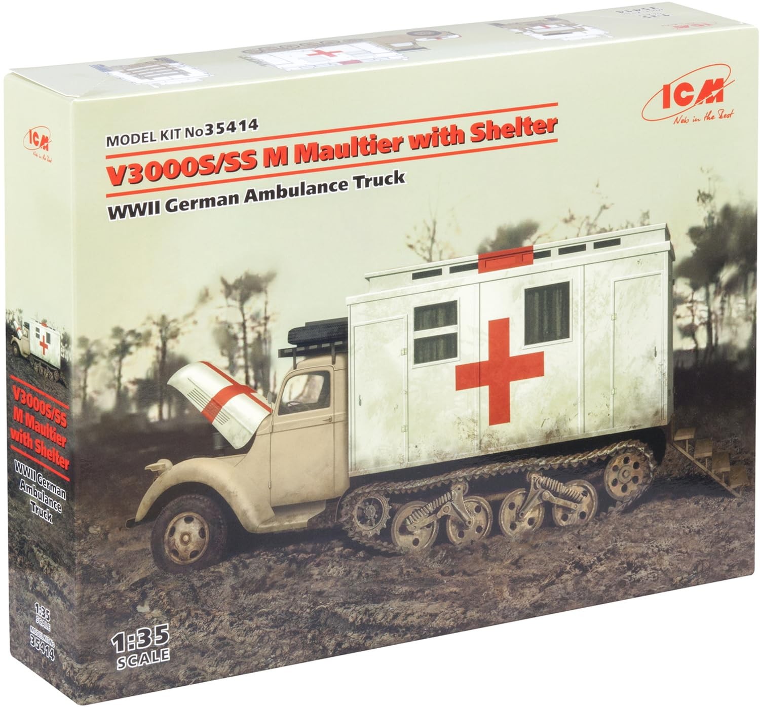 ICM 135 - V3000SSS M Maultier with Shelter 12490₽