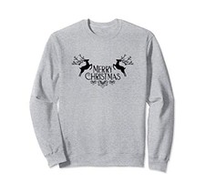 Merry Christmas Gift Christmas Greetings Reindeer Animal Sweatshirtfrom JP