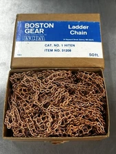 HIGH TENSILE STEEL LADDER CHAIN .286" PITCH OR #1 OR 42 LINKS PER FT BY THE FOOT