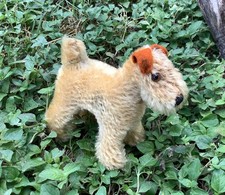 Vintage Steiff Mini Miniature Foxy Fox Terrier Mohair Germany