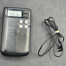 Sangean DT-200v AM/FM Pocket Travel Radio Tested  Working Vintage Audio Music