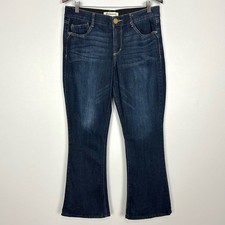 Democracy Ab Solution Itty Bitty Boot Jeans Women s Size 12 Petite Dark Wash