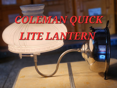 Vintage Coleman Quick-Lite Wandhängelaterne