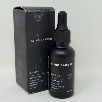 Blind Barber Beard Oil Mens Skincare Tonka Bean Jojoba & Avocado Oil New